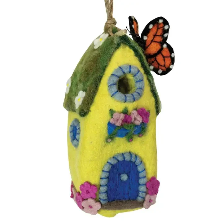 Wild Woolies Monarch Cottage Birdhouse
