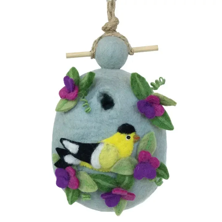 Wild Woolies Sweetpea Goldfinch Birdhouse