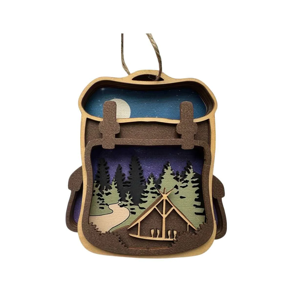 The Wilusz Way Camping Bag Ornament