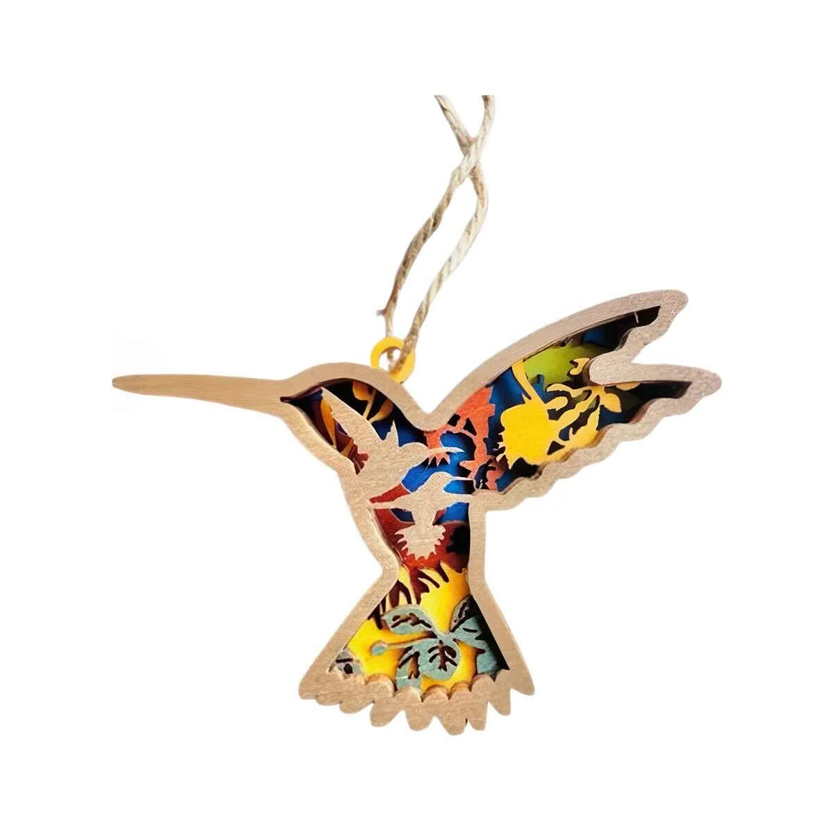The Wilusz Way Colorful Hummingbird Ornament