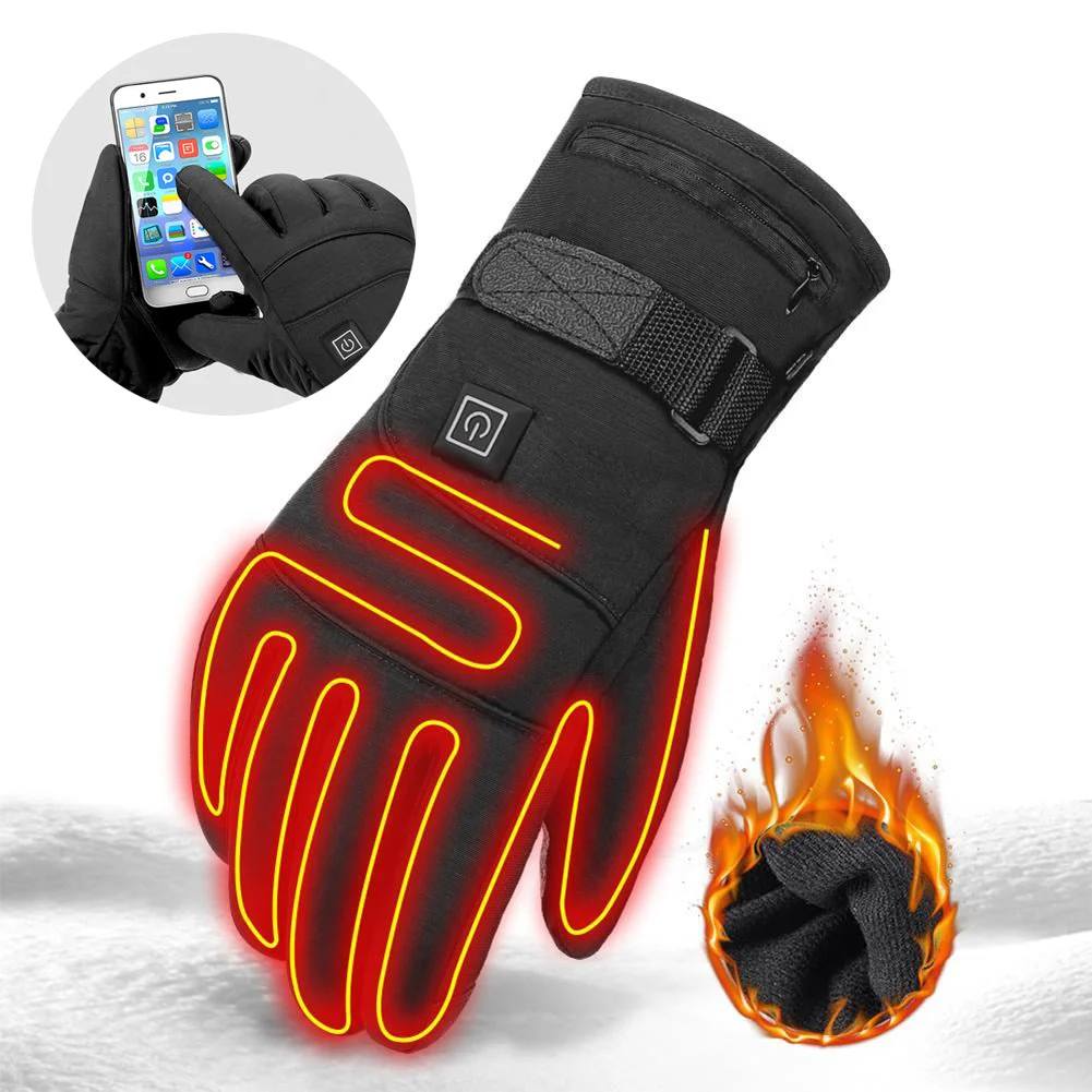 Winter Electric Heated Motorcycle Gloves
