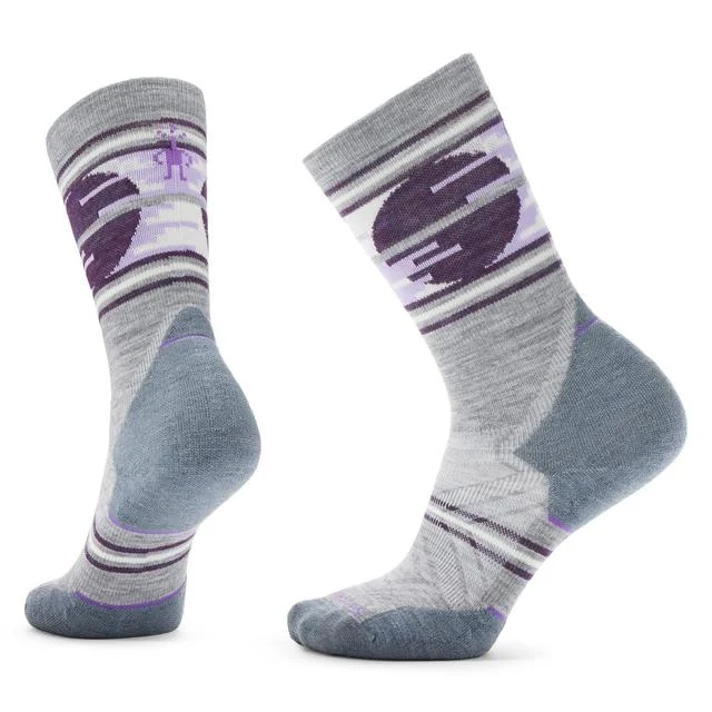 Women's Trail Run Targeted Cushion Sunset Trail Crew Socks