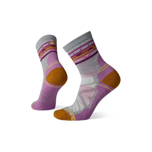 Womens Hike Light Cushion Zig Zag Valley Mid Crew Socks