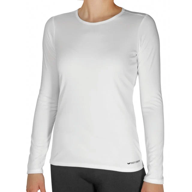 Womens Peach Solid Crewneck