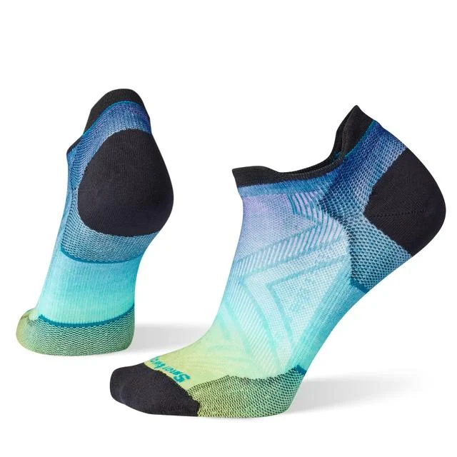 Womens Run Ombre Print Low Ankle Socks