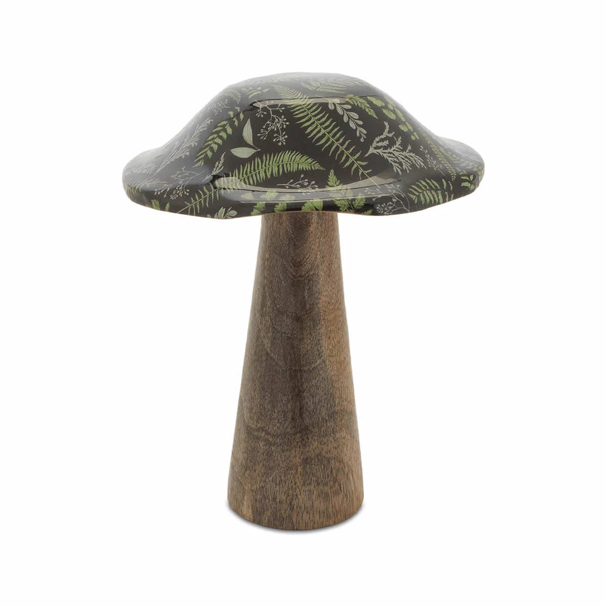 Wooden Mushroom Figurine