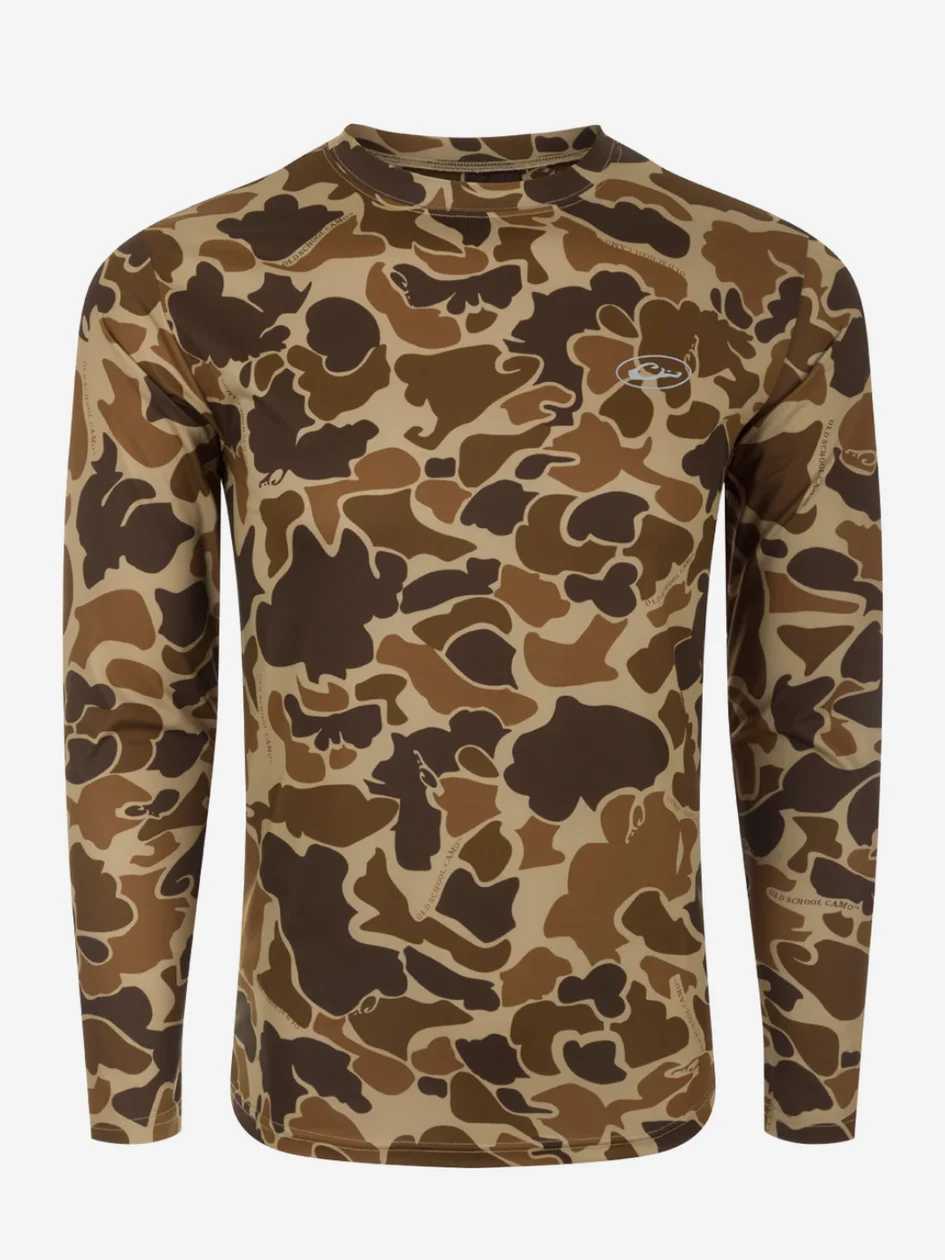 Youth EST Camo Performance Long Sleeve Crew